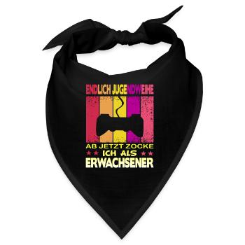 Jugendweihe Gamer - Bandana - Schwarz - Vorne