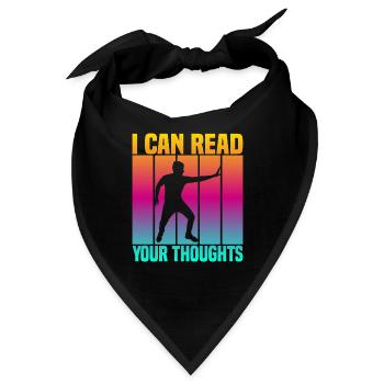 I Can Read Your Thoughts - Bandana - Schwarz - Vorne