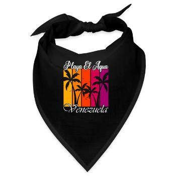 Playa El Aqua Venezuela - Bandana - Schwarz - Vorne