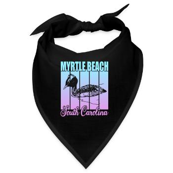 Myrtle Beach South Carolina - Bandana - Schwarz - Vorne