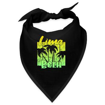 Lima Peru - Bandana - Schwarz - Vorne