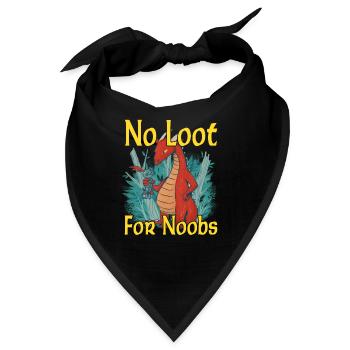 No Loot for Noobs - Mmorpg - Bandana - Schwarz - Vorne