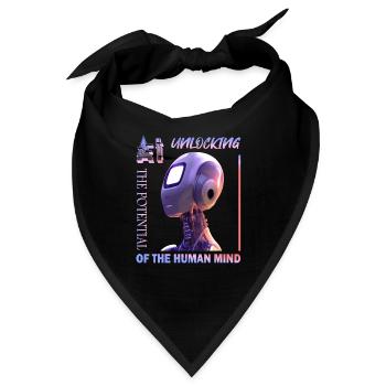 Unlocking Potential with AI - Bandana - Schwarz - Vorne