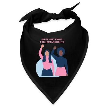 Frauenrechte - Bandana - Schwarz - Vorne