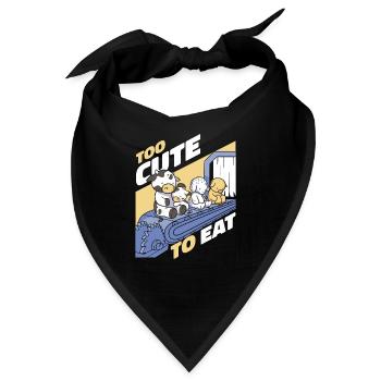 Vegetarisch Vegan Veggie Vegetarier - Bandana - Schwarz - Vorne