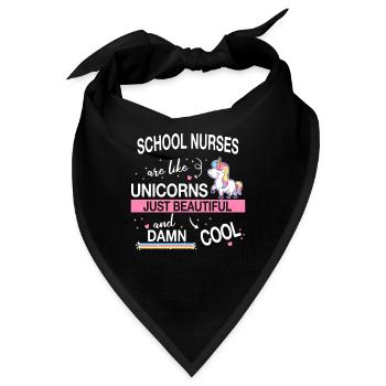 Schulkrankenschwester Gesundheitswesen Schulkranke - Bandana - Schwarz - Vorne