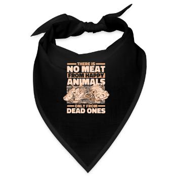 Vegetarisch Vegan Veggie Vegetarier - Bandana - Schwarz - Vorne