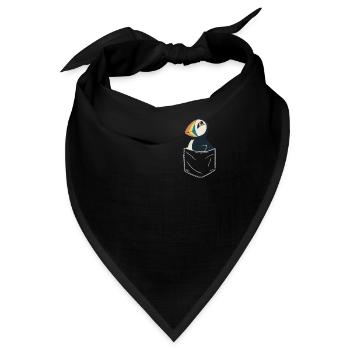 Papageientaucher Seevögel Puffin - Bandana - Schwarz - Vorne