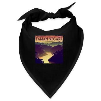 Malaysia Taman Negara Nationalpark Sonnenuntergang - Bandana - Schwarz - Vorne