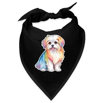 Malteser Wasserfarben - Bandana - Schwarz - Vorne