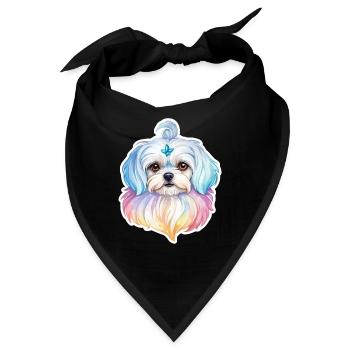 Malteser Wasserfarben - Bandana - Schwarz - Vorne