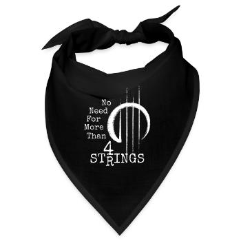 4 Saiten Ukulele Bass Violine Anti-Gitarre-Diss Sp - Bandana - Schwarz - Vorne