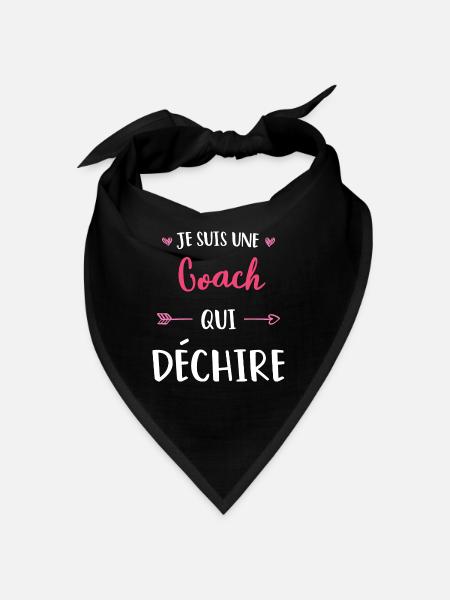 Je Suis Une Coach Qui Déchire - Bandana - noir