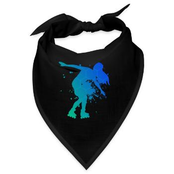Rollerskaten Roller Skates Roller Skating - Bandana - Schwarz - Vorne
