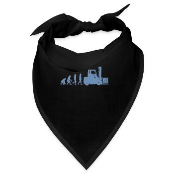 Evolution eines Staplerfahrer - Bandana - Schwarz - Vorne