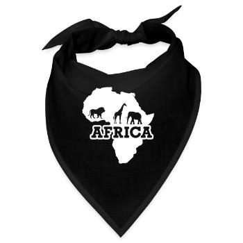 Afrika - Bandana - Schwarz - Vorne