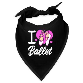 Ballett Ballett-Tänzerin - Bandana - Schwarz - Vorne