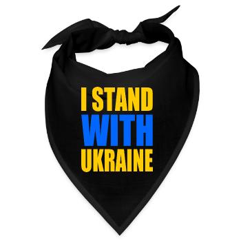 I stand with ukraine - Bandana - Schwarz - Vorne