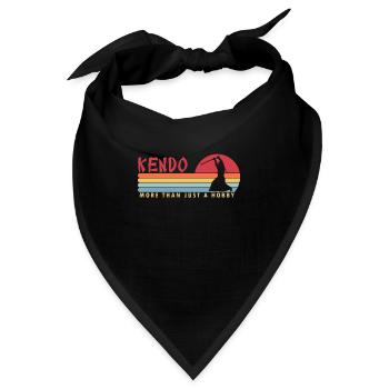 Kendo more than a Hobby Kata Kenjutsu Shinai - Bandana - Schwarz - Vorne