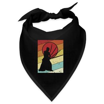 Kata Kenjutsu Katana Samurai Kendo - Bandana - Schwarz - Vorne