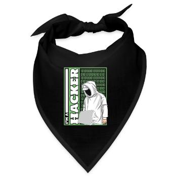 I'm A Hacker Social Engineering Phishing Sniffer - Bandana - Schwarz - Vorne