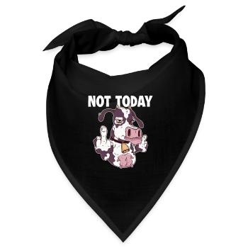 Nicht heute Veganer Pflanzlich Vegan Vegetarisch - Bandana - Schwarz - Vorne