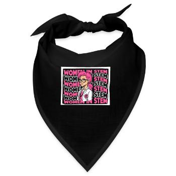 Frauen im MINT-Bereich MINT-Wissenschaftlerin stärkt Frauen - Bandana - Schwarz - Vorne