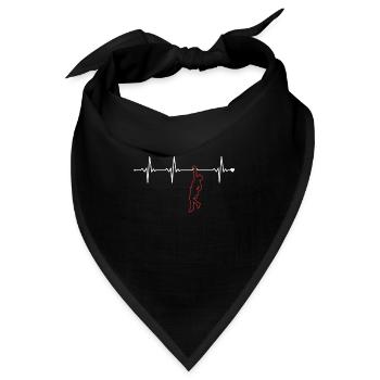 Climbing Heartbeat Bouldern Sportklettern Kraxler - Bandana - Schwarz - Vorne