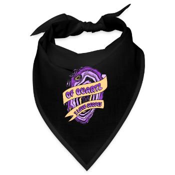 von Quarz Ich liebe Geoden Geologe Mineral - Bandana - Schwarz - Vorne