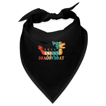 Drachenboot Paddler Trommler Team Liebhaber Drachenboot - Bandana - Schwarz - Vorne
