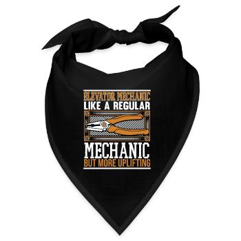 Wie ein normaler Mechaniker, aber erhebender - Bandana - Schwarz - Vorne