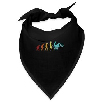 Motocross Evolution Supermoto Motorradrennen - Bandana - Schwarz - Vorne