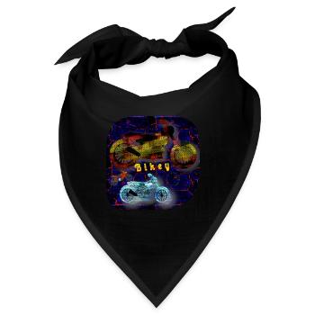 Bikey - Club WoW - Bandana - Schwarz - Vorne
