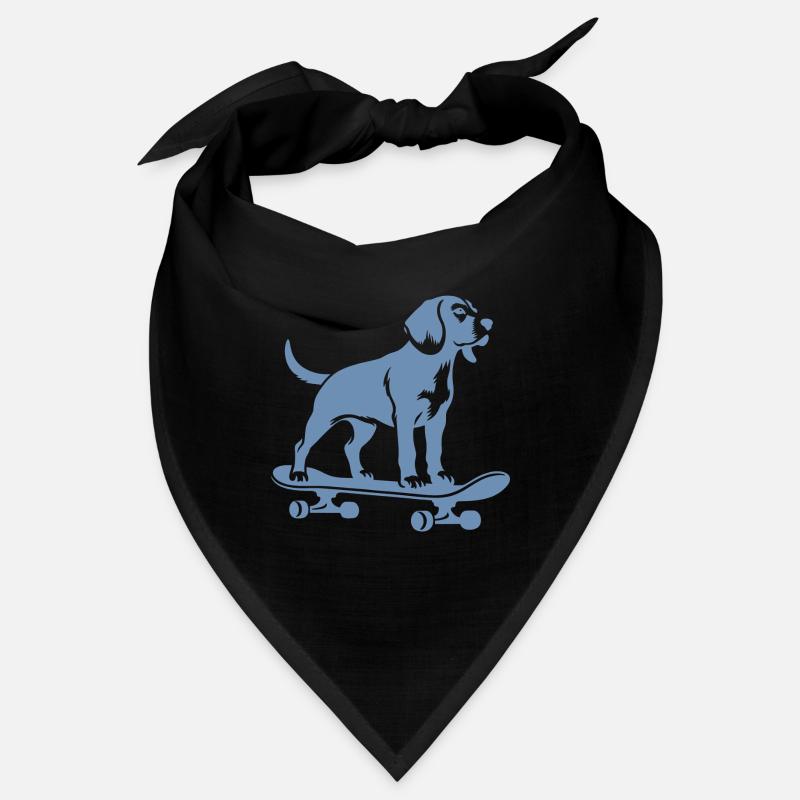 hund beagle skateboard skateboarder silhouette Bandana