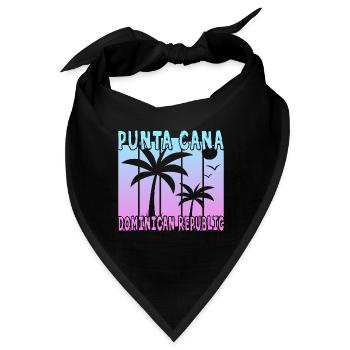 Punta Cana Dominican Republic - Bandana - Schwarz - Vorne