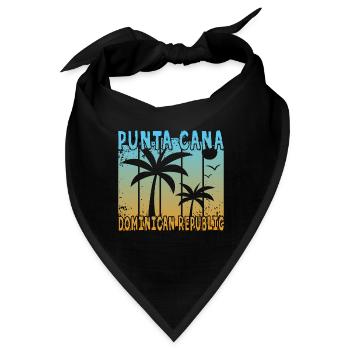 Punta Cana Dominican Republic - Bandana - Schwarz - Vorne