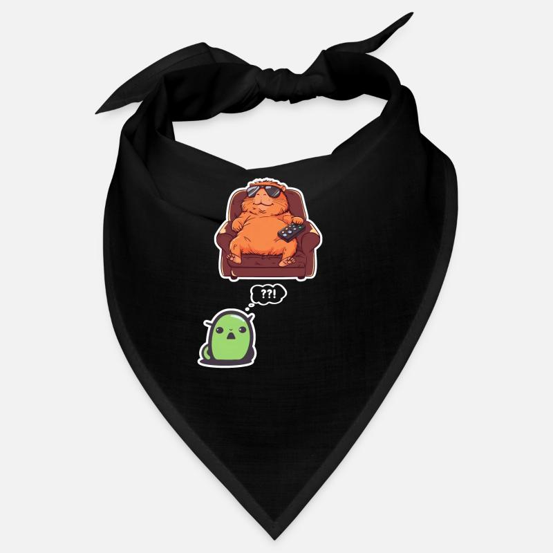 Drôle Graphique Tee Capybara Selfie Avec Ovni Bizarre Bandana