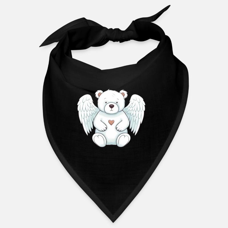 Ange ours polaire mignon avec des ailes Bandana