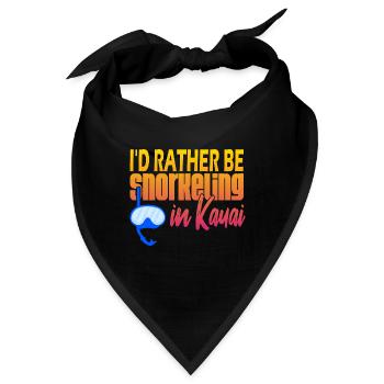Kauai Schnorcheln - Bandana - Schwarz - Vorne