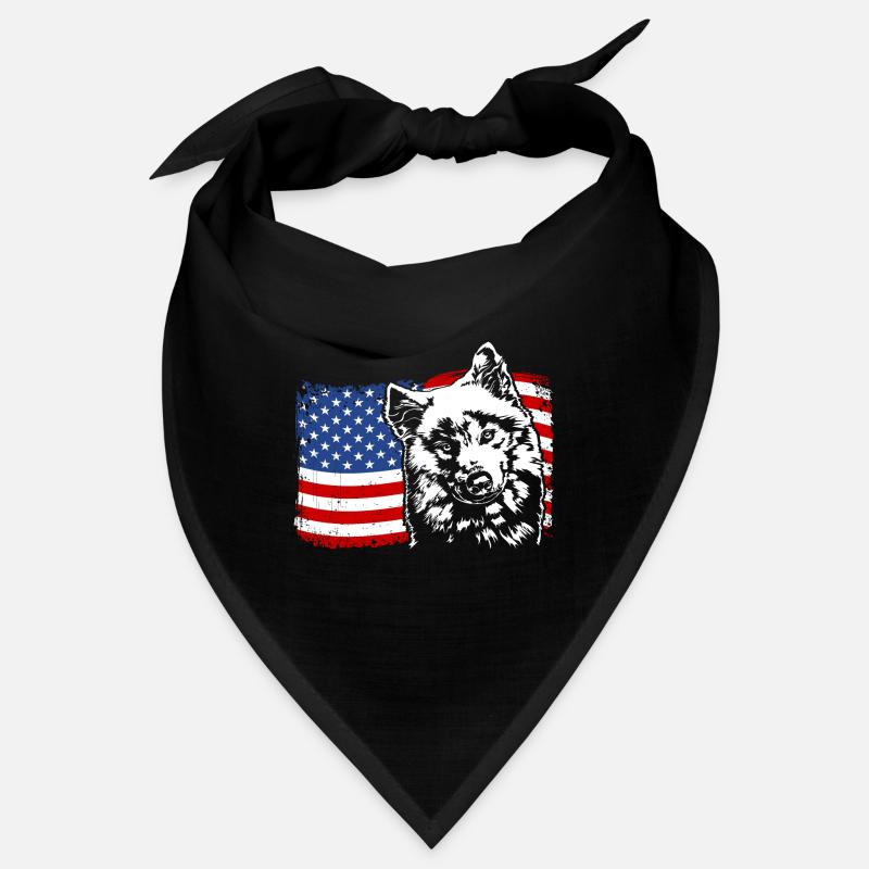 Samoyed America Flag Dog Dogs Wilsigns Bandana