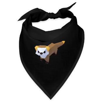 Polygon Frettchen - Bandana - Schwarz - Vorne