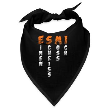 Einen Scheiß muss ich ESMI - Bandana - Schwarz - Vorne