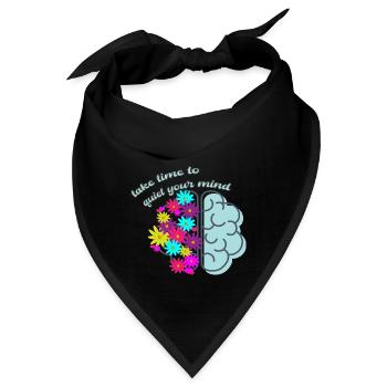 Yoga Coach |Gehirn Therapie |Depressiv |Meditation - Bandana - Schwarz - Vorne