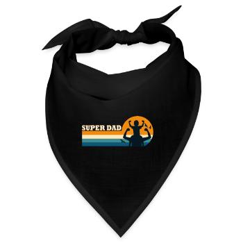 Super Papa Superpapa - Bandana - Schwarz - Vorne