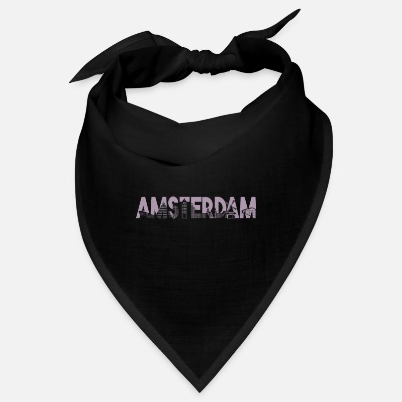 Amsterdam Skyline Silhouette – Urbain Bandana