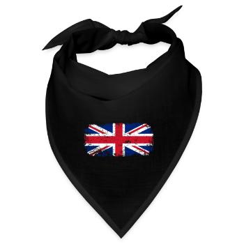 Großbritannien Flagge - Bandana - Schwarz - Vorne