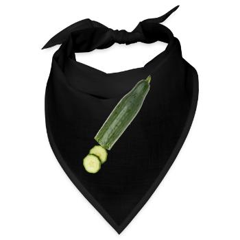 Gurke - Bandana - Schwarz - Vorne