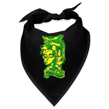 Wild Child Tattoo / Tätowierung Edgy - Bandana - Schwarz - Vorne