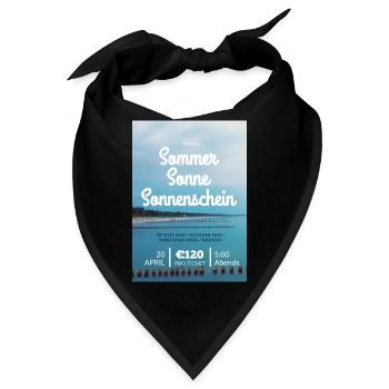 Sommerurlaub Deutschland - Bandana - Schwarz - Vorne