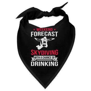Weekend Forecast Skydiving - Bandana - Schwarz - Vorne